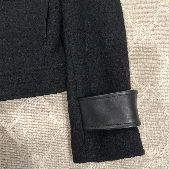 Club Monaco Cropped Leather Jacket - Picture 10 of 13